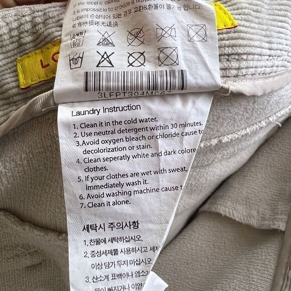 Louis Castel Women’s Vintage Corduroy Jeans. Khaki Color size 67/ 26 Golf Pants - Picture 3 of 12